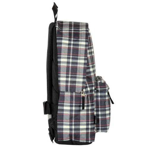 Mochila PERONA de cuadros con bolsillo frontal - 7
