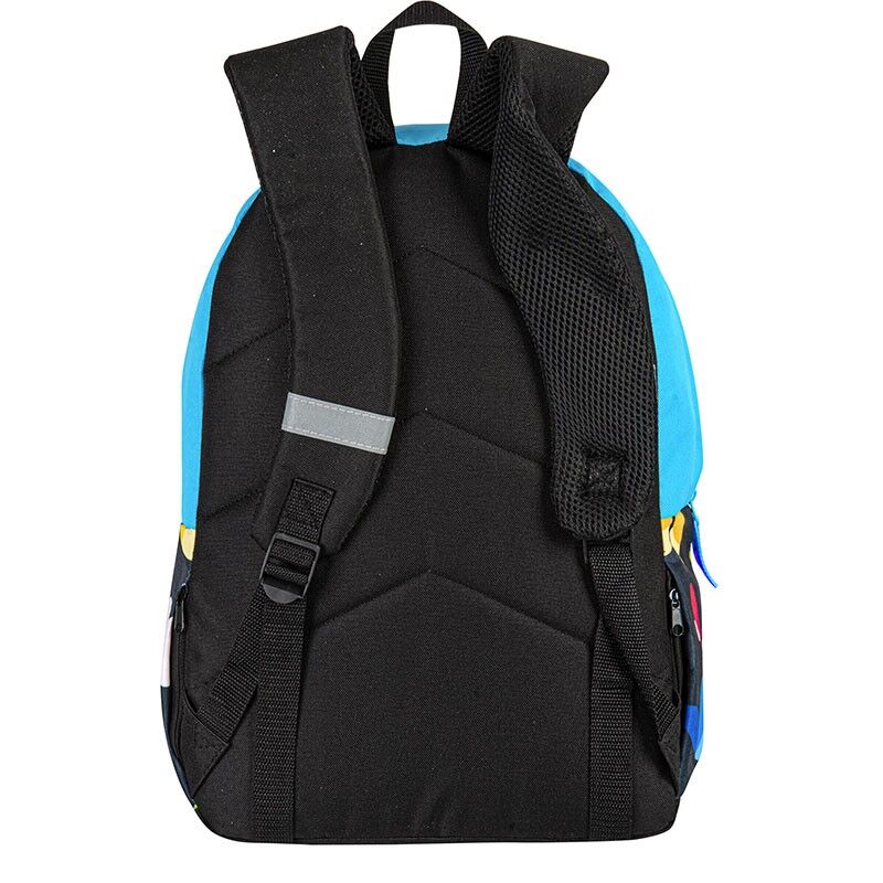 Mochila escolar PERONA negra con mariposas multicolor - 3