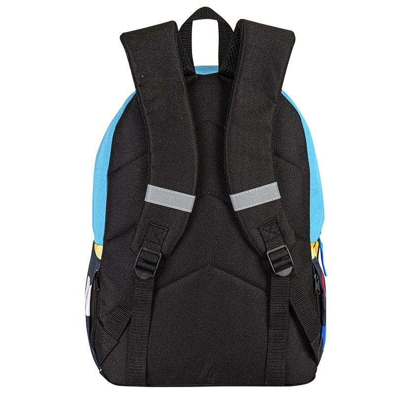 Mochila escolar PERONA negra con mariposas multicolor - 6