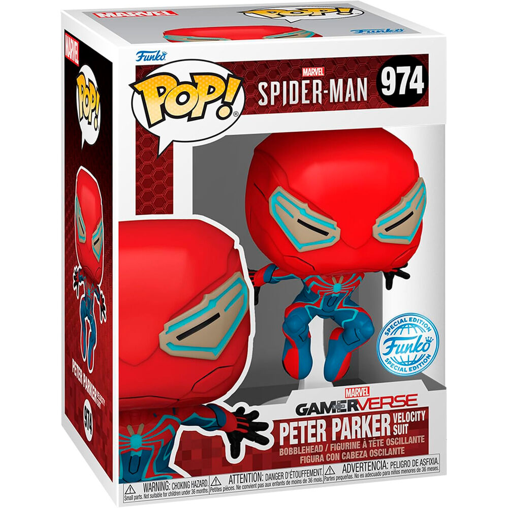 Figura Funko POP! Spider-Man Peter Parker en pose dinámica - 2