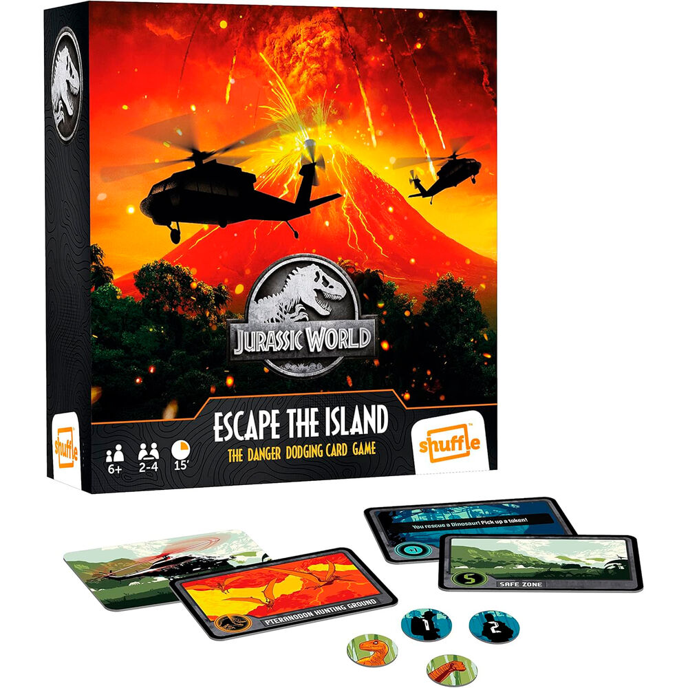 Juego de cartas SHUFFLE Jurassic World Escape the Island - 2