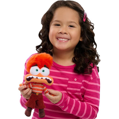Peluche de Ansiedad de Inside Out 2 con pelo naranja y ropa a rayas - 3