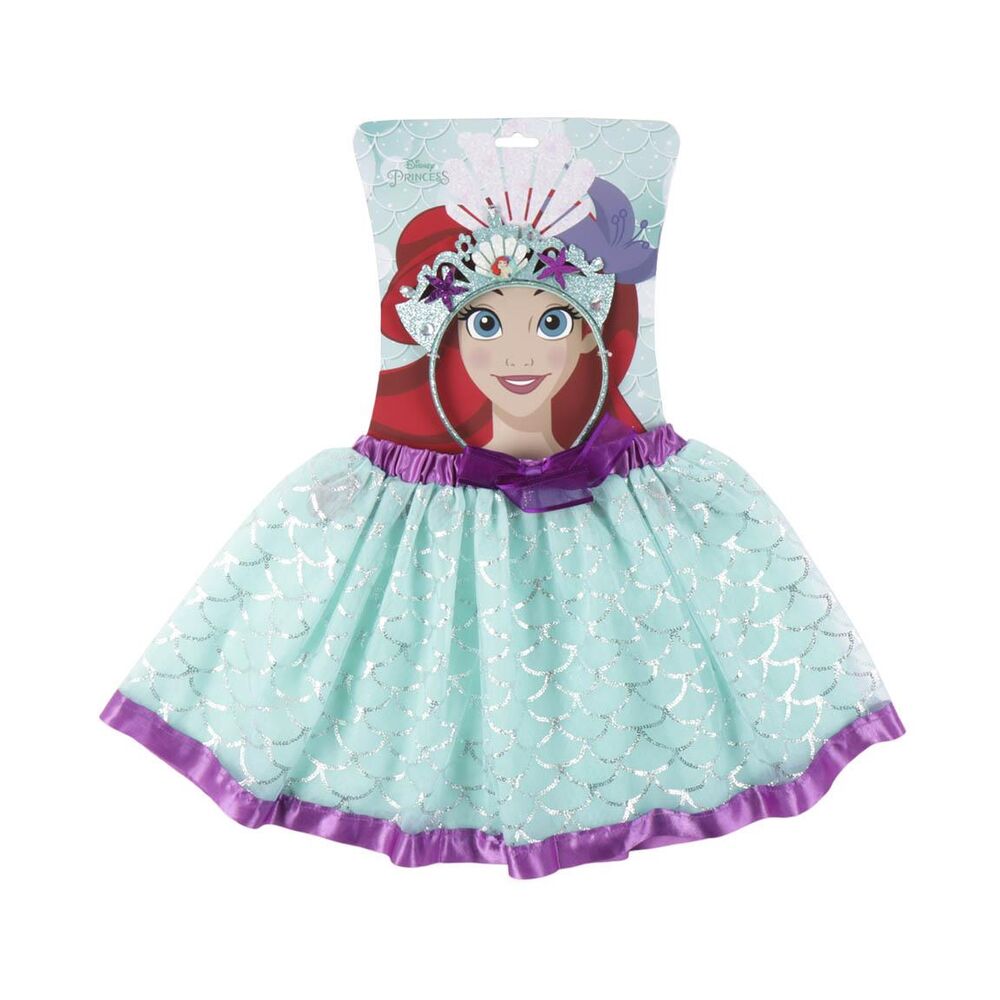 Set de diadema decorada y tutú turquesa de La Sirenita Disney