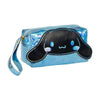 Neceser azul iridiscente de Cinnamoroll con asa lateral