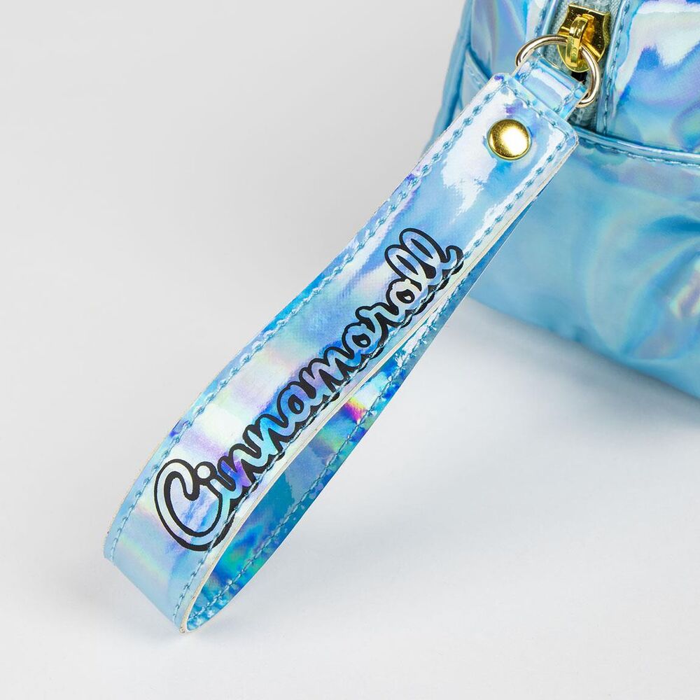 Neceser azul iridiscente de Cinnamoroll con asa lateral - 3