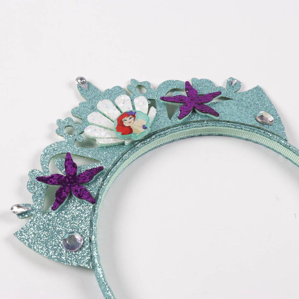 Set de diadema decorada y tutú turquesa de La Sirenita Disney - 4