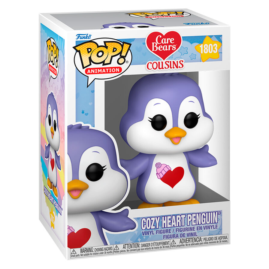 Figura Funko POP! Cozy Heart Penguin morada con corazón rojo - 2