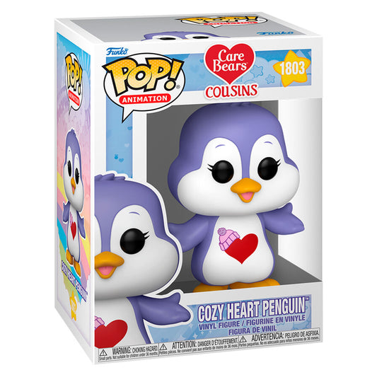 Figura Funko POP! Cozy Heart Penguin morada con corazón rojo - 2
