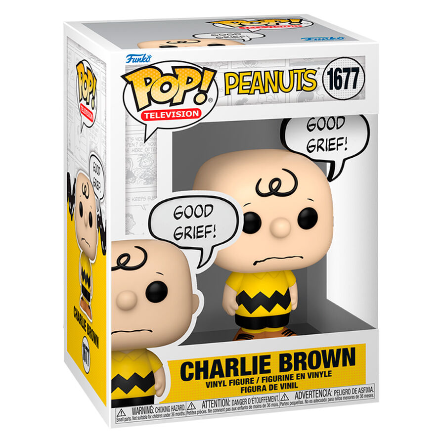 Figura Funko POP! de Charlie Brown con bocadillo «Good Grief!» - 2