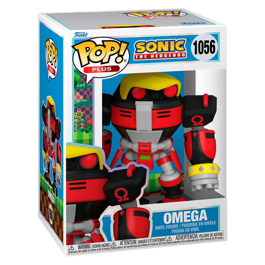 Figura Funko POP! Omega de Sonic the Hedgehog en rojo, negro y amarillo - 2