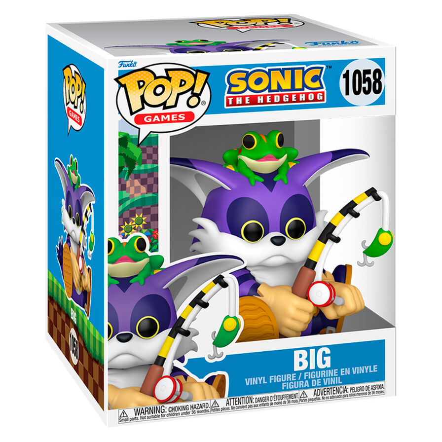 Figura FUNKO POP! Super Sonic the Hedgehog Big con caña de pescar - 2