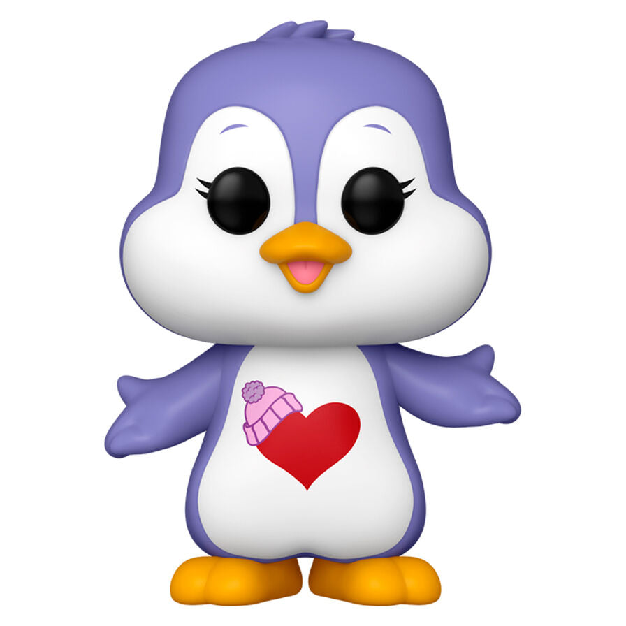 Figura Funko POP! Cozy Heart Penguin morada con corazón rojo