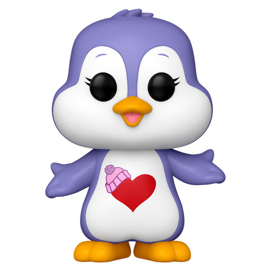 Figura Funko POP! Cozy Heart Penguin morada con corazón rojo