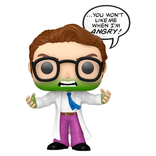 Figura Funko POP! de Bruce Banner Hulk con bata blanca y gafas