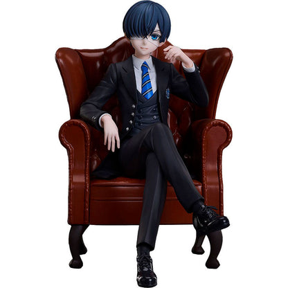 Figura de Ciel Phantomhive sentado en un sillón