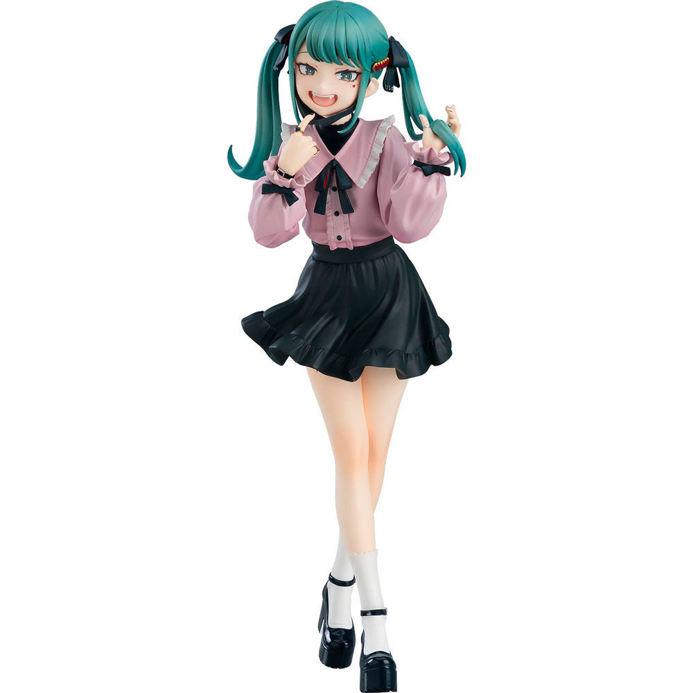 Figura POP UP PARADE de Hatsune Miku The Vampire con atuendo rosa y negro