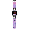 Reloj LED morado de Kuromi con correa decorada