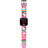 Reloj LED rosa de Hello Kitty and Friends con correa decorada
