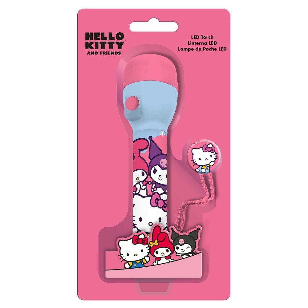 Linterna LED rosa Hello Kitty and Friends con cordón