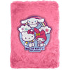 Cuaderno de peluche rosa A5 Hello Kitty and Friends