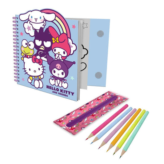 Cuaderno de actividades Hello Kitty and Friends con estuche removible