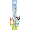 Reloj digital Bluey con correa decorada y personajes de la serie