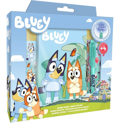 Diario secreto de Bluey con bolígrafo de tinta mágica
