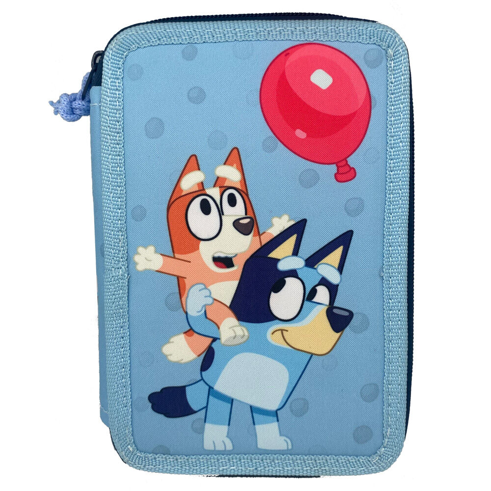 Plumier doble azul de Bluey y Bingo