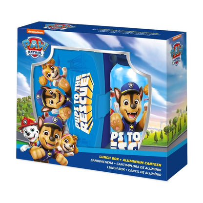 Set azul de cantimplora y sandwichera Paw Patrol