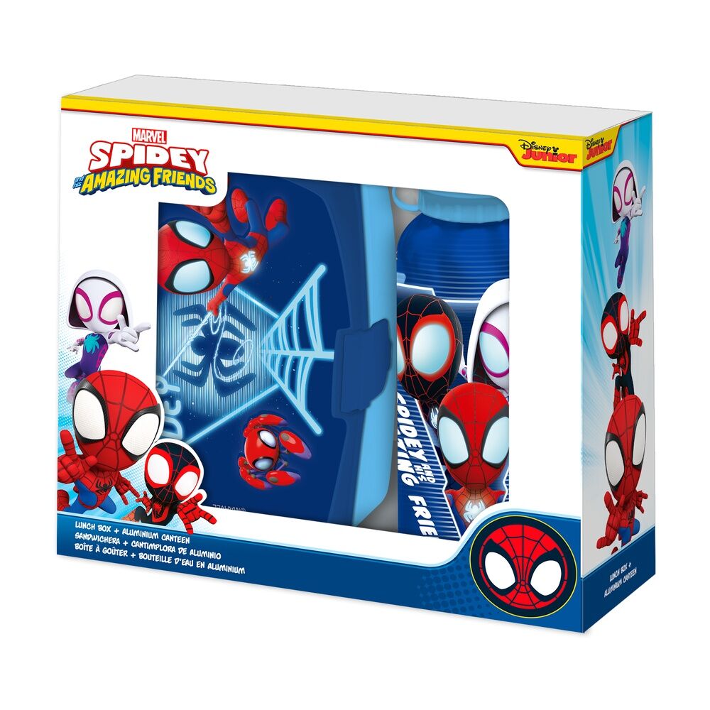 Set de cantimplora y sandwichera Spidey Marvel
