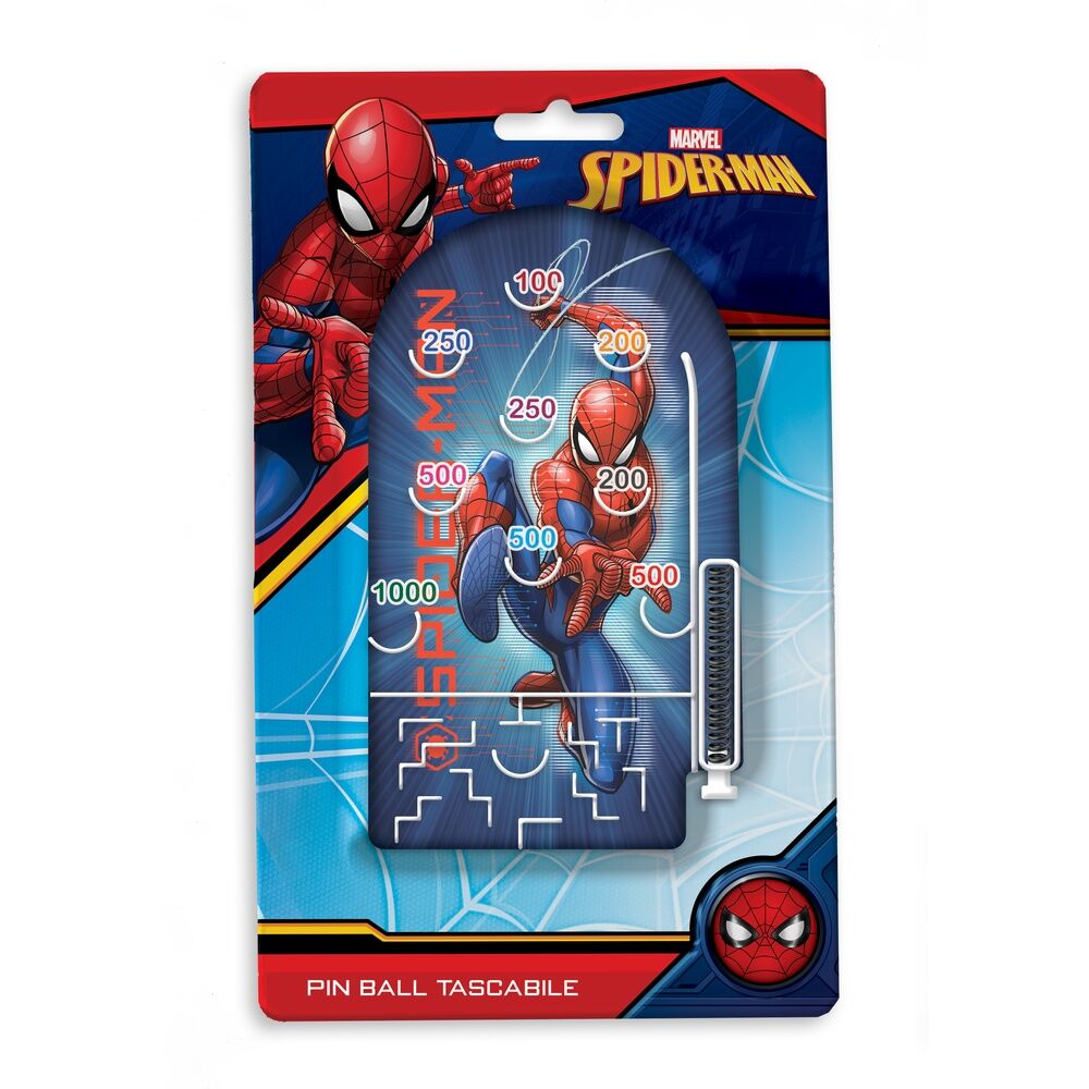 Pinball de sobremesa Spider-Man Marvel con tablero de puntuación