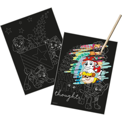 Set Scratch Art Paw Patrol con dos imágenes y lápiz de madera - 2