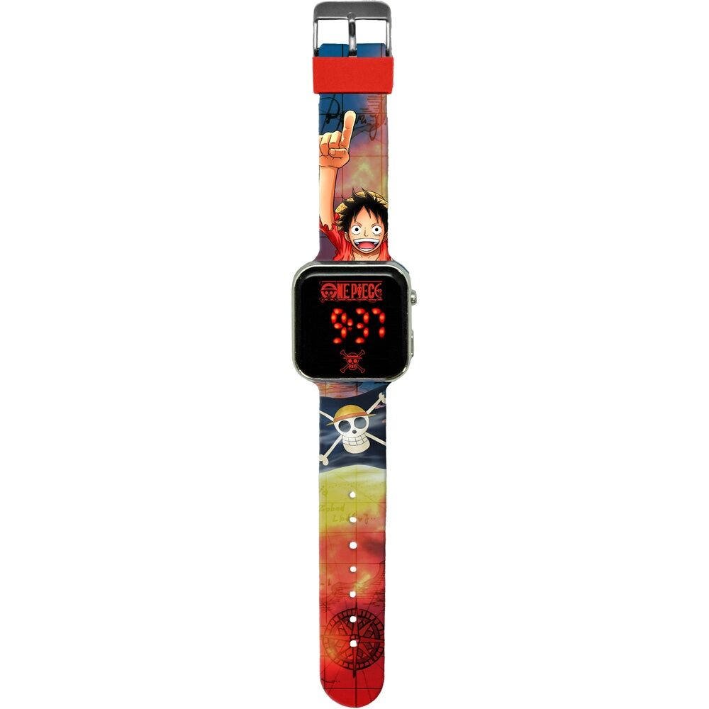 Reloj LED de One Piece con diseño de Luffy - 2