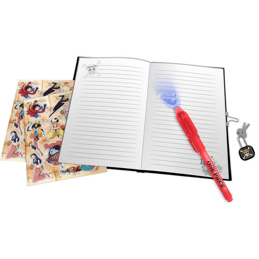 Diario secreto de One Piece con bolígrafo mágico y adhesivos - 2