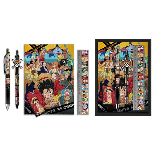 Estuche de papelería One Piece de 5 piezas con personajes de la serie - 2