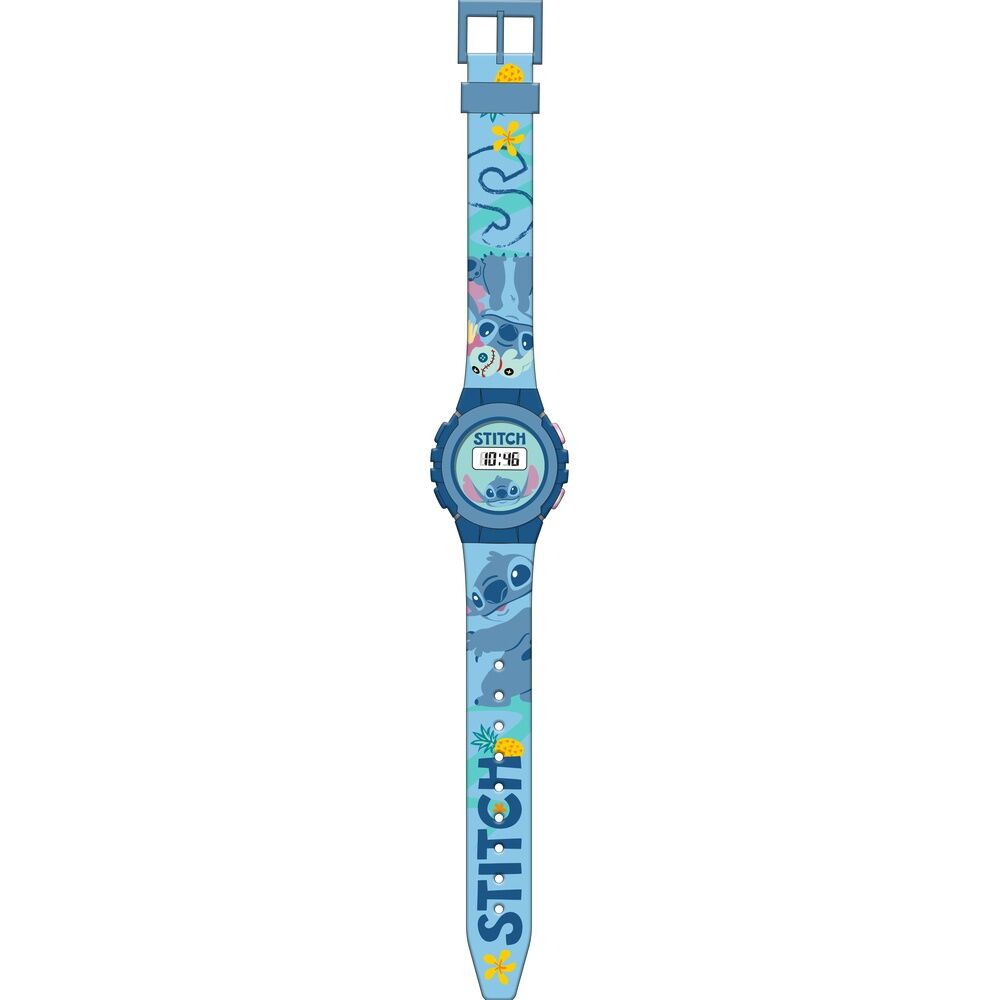Reloj digital azul de Stitch Disney con correa decorada - 2