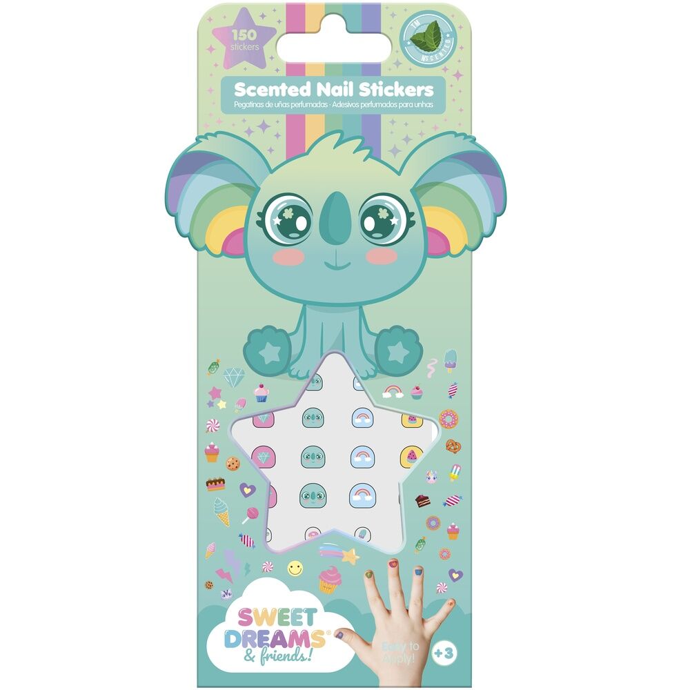 Set Sweet Dreams de pegatinas perfumadas para uñas con diseños coloridos - 2