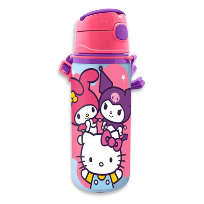 Cantimplora de aluminio Hello Kitty and Friends rosa de 600 ml
