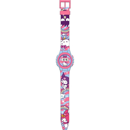 Reloj digital rosa Hello Kitty and Friends con correa estampada - 2