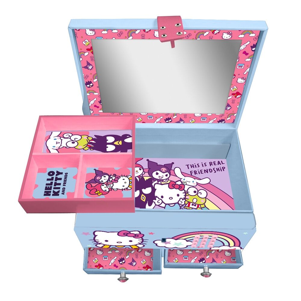 Joyero secreto azul de Hello Kitty and Friends con teclado numérico - 2
