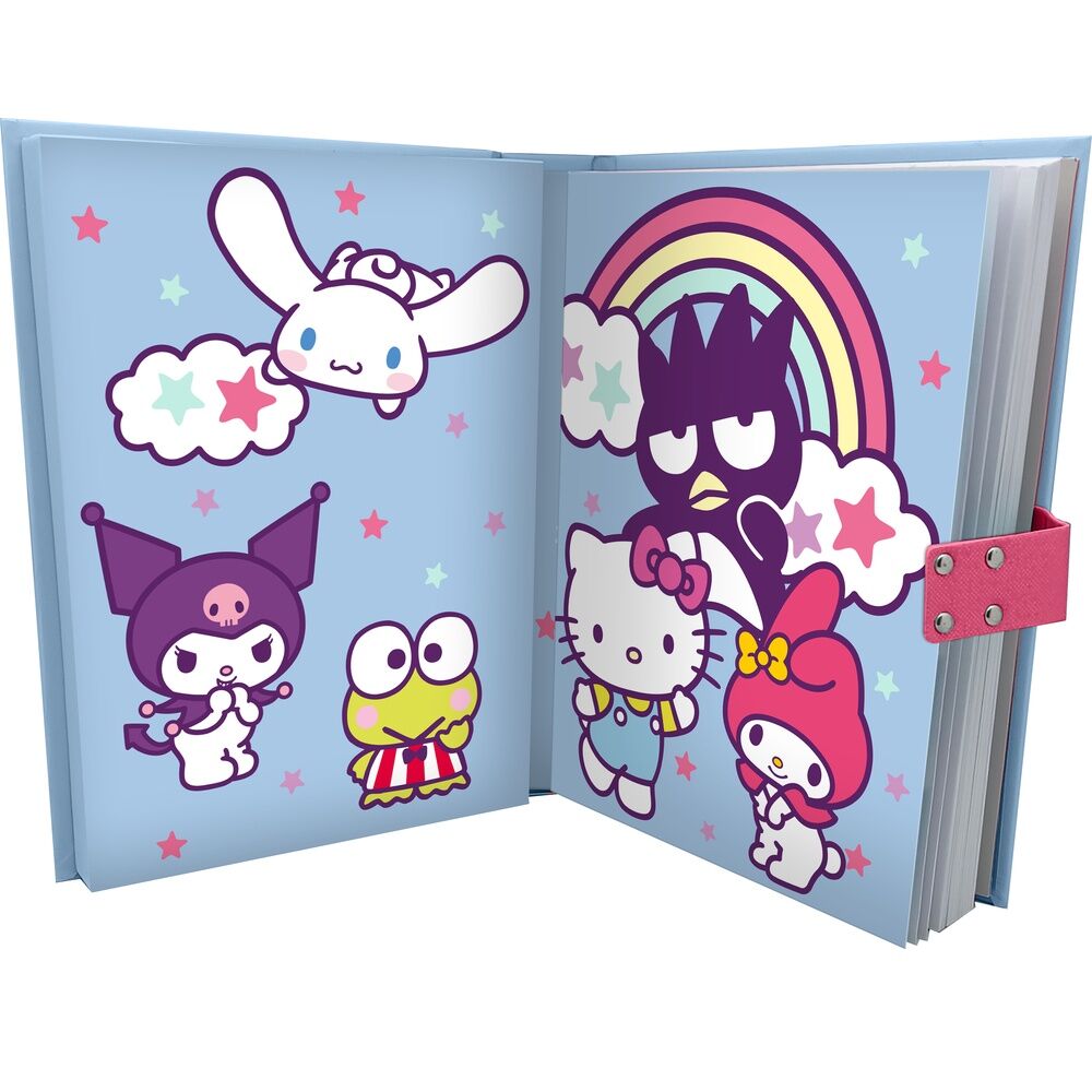 Diario secreto electrónico Hello Kitty and Friends rosa y azul con teclado numérico - 2