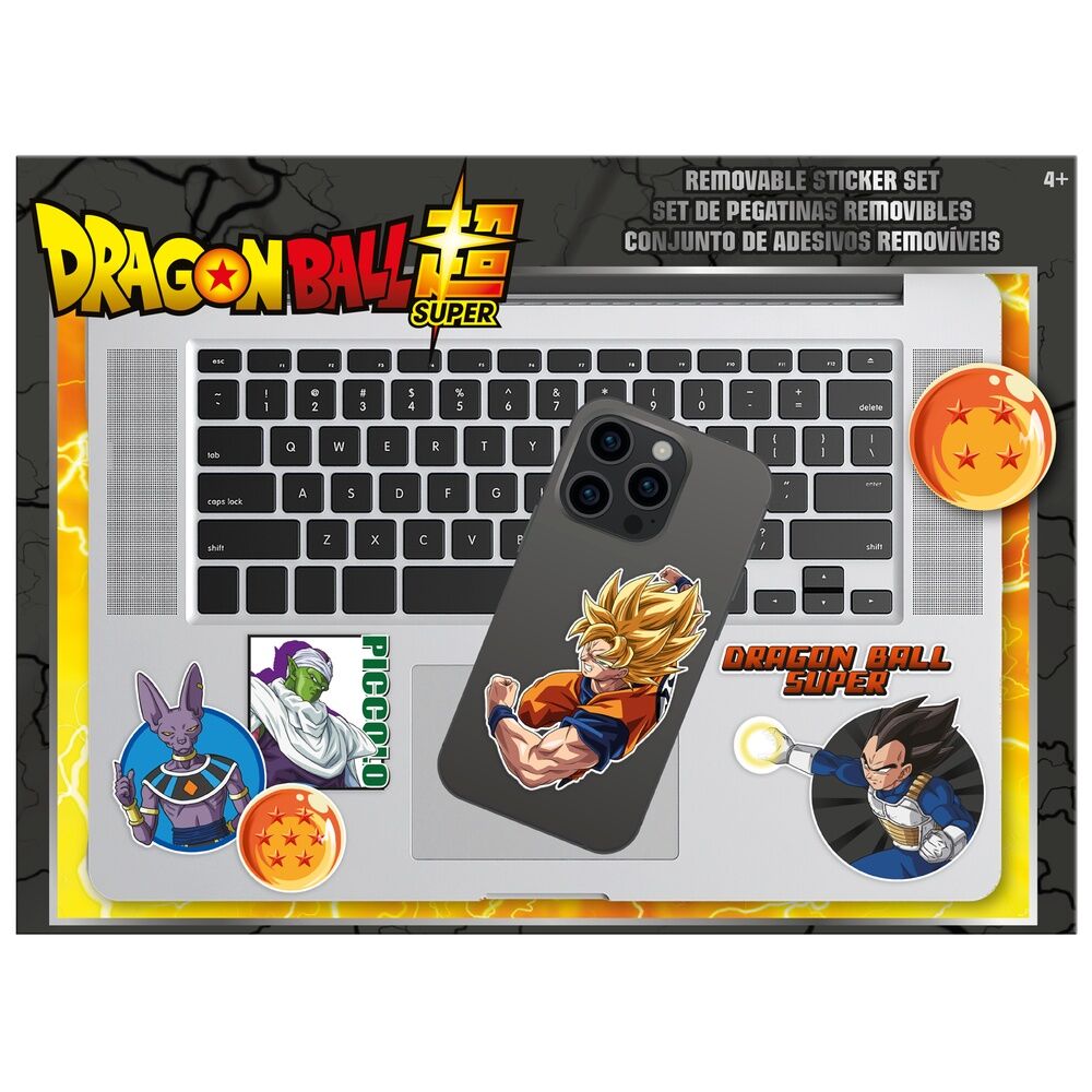 Set de pegatinas removibles Dragon Ball Super con personajes y Bolas de Dragón - 2