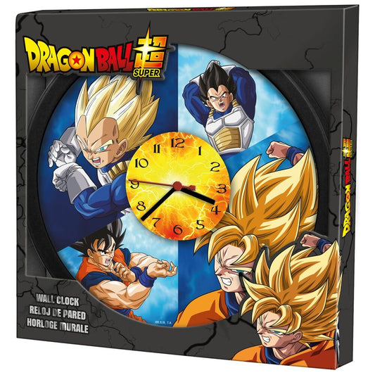 Reloj de pared redondo de Dragon Ball Super con Goku y Vegeta - 2