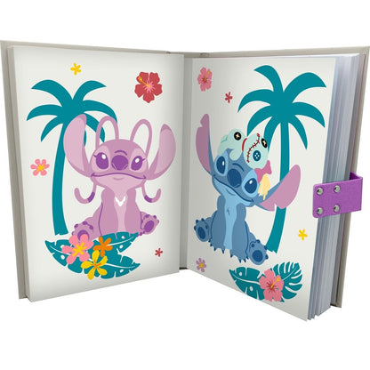 Diario secreto de Stitch Disney con código y diseño Aloha - 2