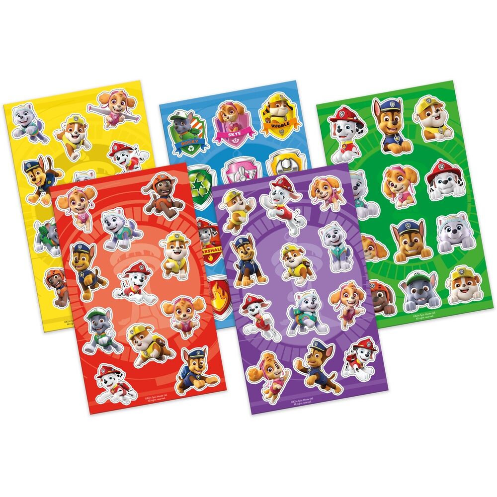 Set de cinco hojas de pegatinas PAW Patrol - 2