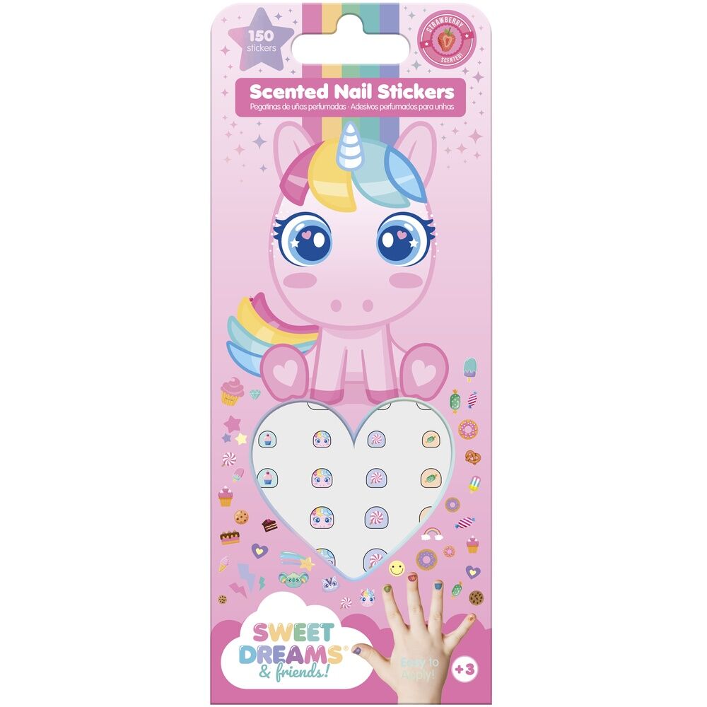 Set Sweet Dreams de pegatinas perfumadas para uñas con diseños coloridos - 3