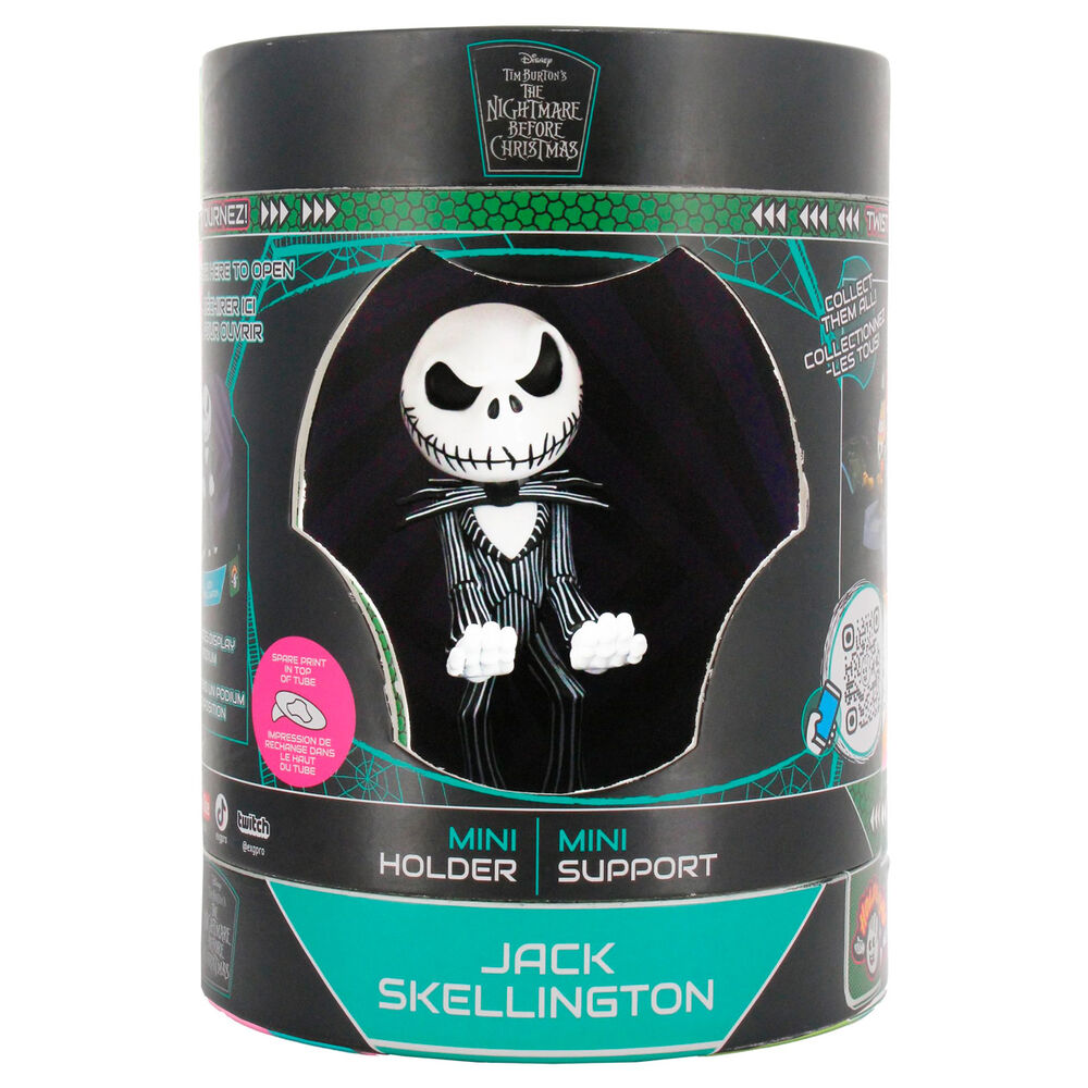 Mini Cable Guy de Jack Skellington con traje de rayas y base morada - 7