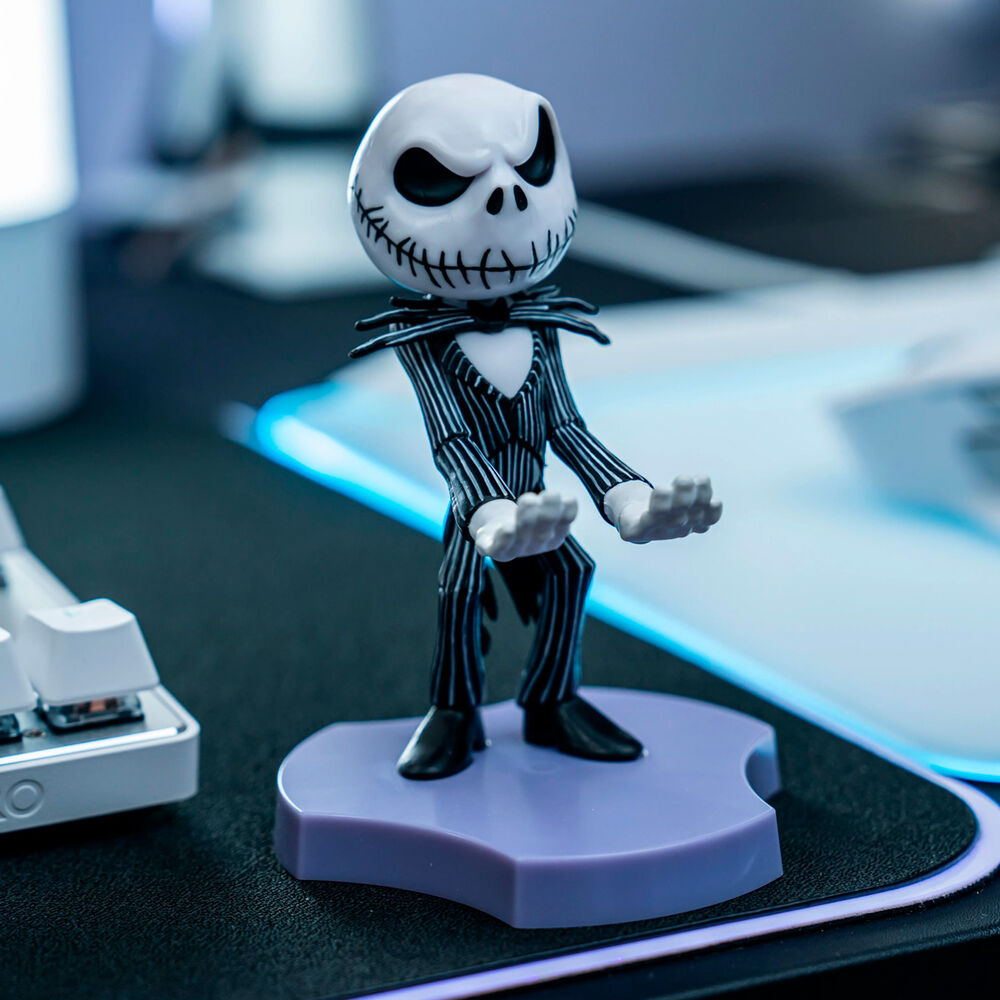 Mini Cable Guy de Jack Skellington con traje de rayas y base morada - 10