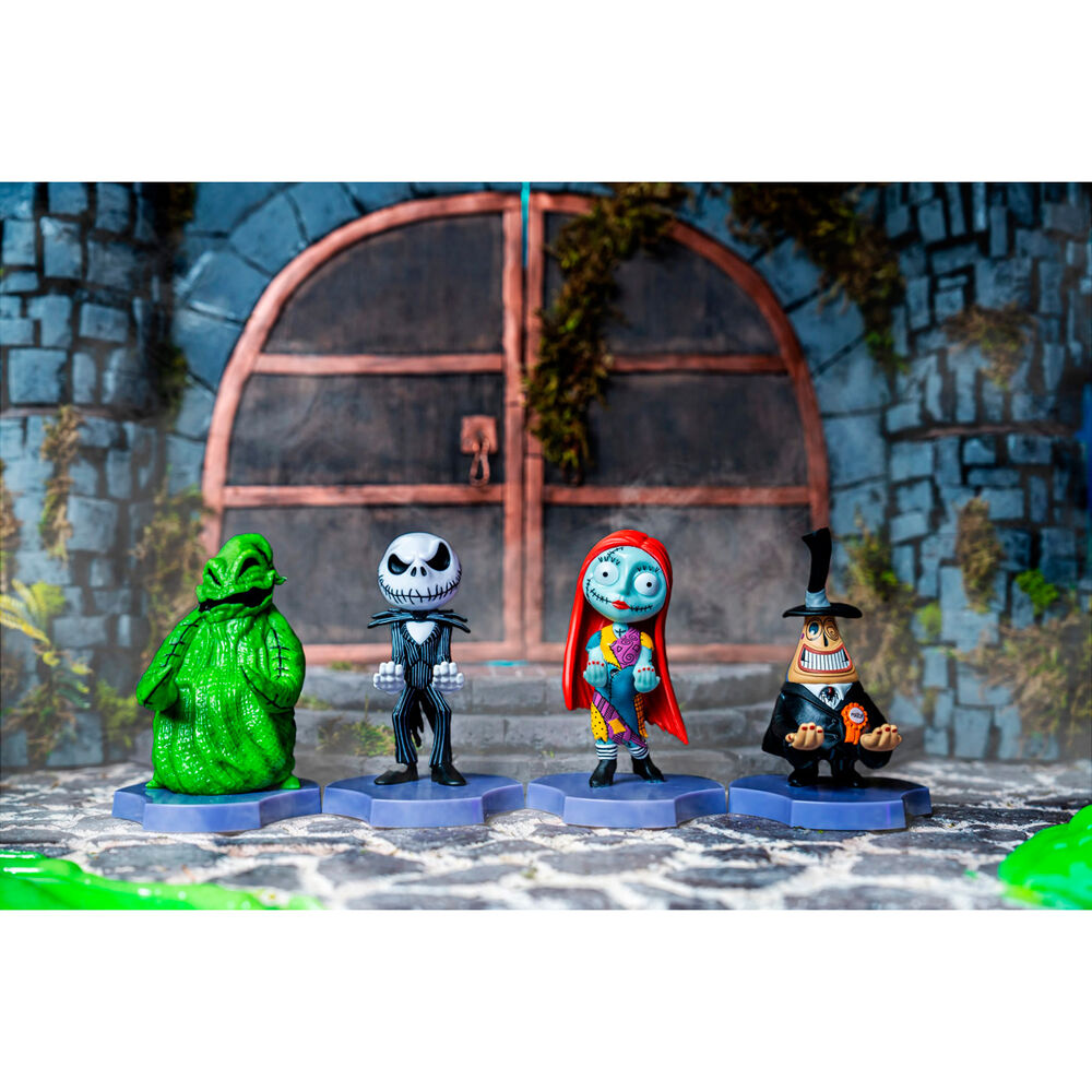 Mini Cable Guy de Jack Skellington con traje de rayas y base morada - 11