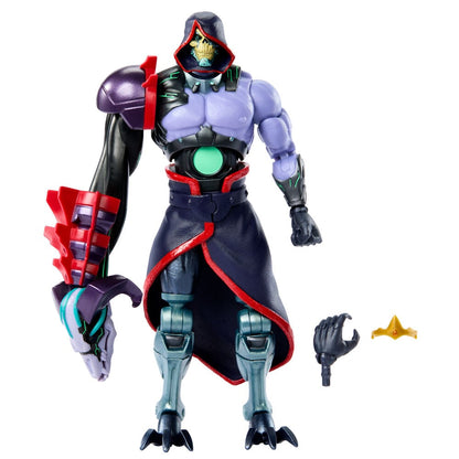 Figura articulada de Skeletor Revolution con brazo Havoc tecnológico